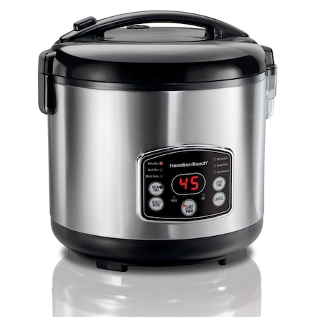 Hamilton Beach Hamilton Beach Silver 14 cups Programmable Rice Cooker 37548